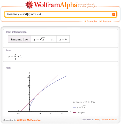 Understanding Tangents and Normals with WolframAlpha—WolframAlpha Blog
