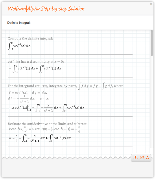integral calculator with steps wolfram