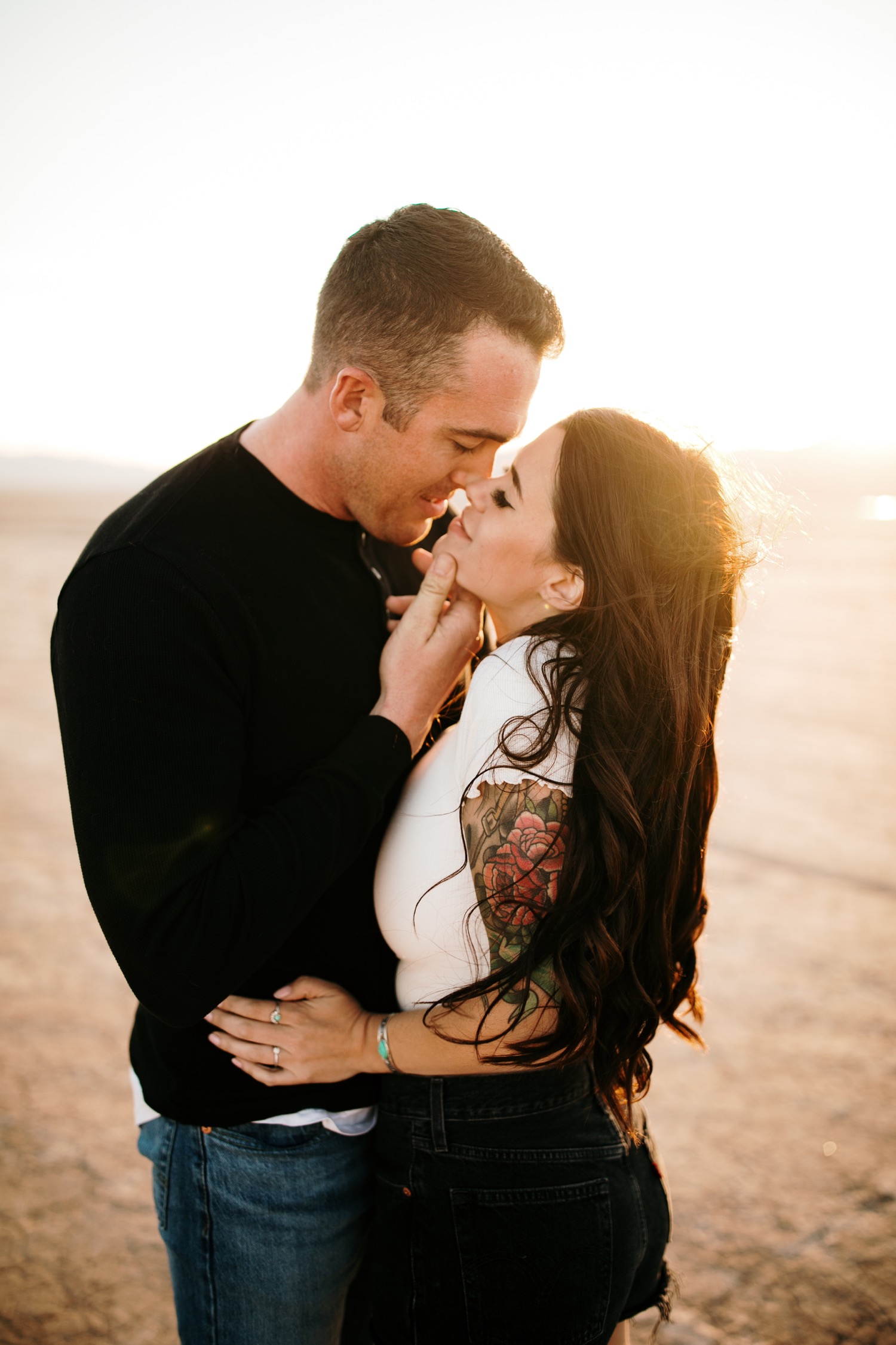 El Dorado Dry Lake Bed Engagement Las Vegas Photographer Luna