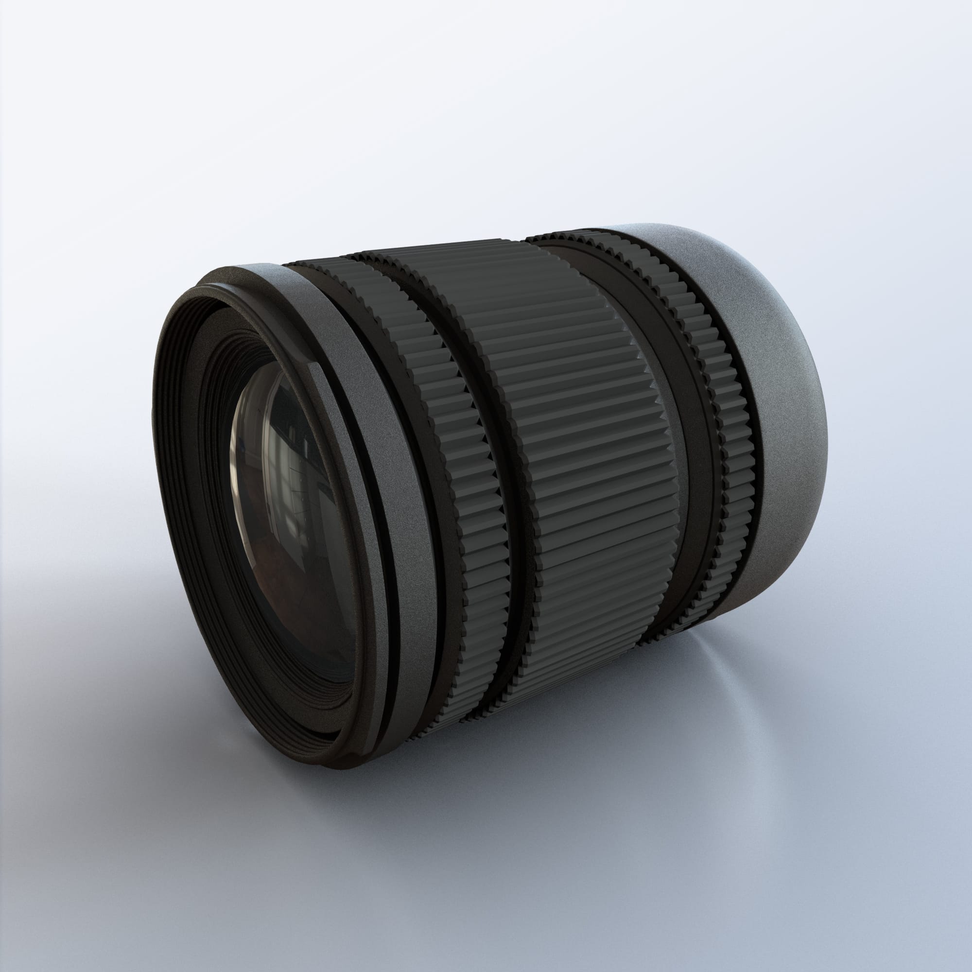 Camera Lens 3D Model Content Browser