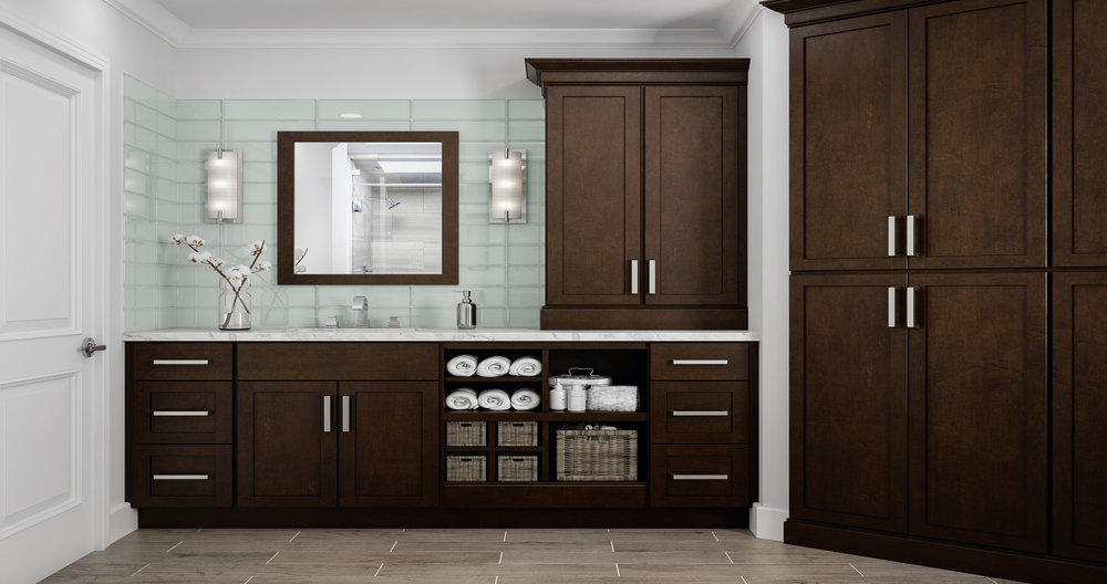 Shaker Specialty Kitchen in Java Kitchen The Home Depot