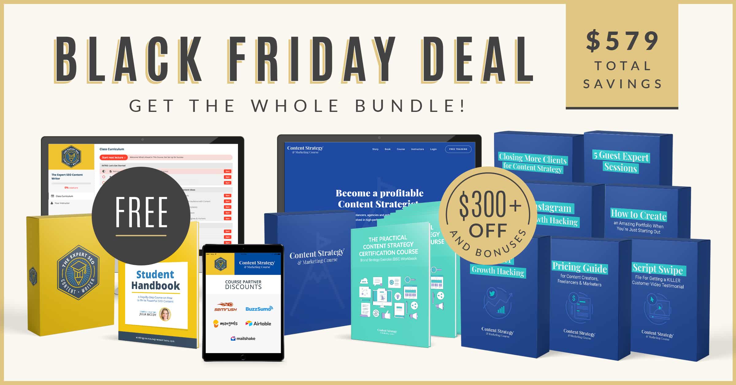 Black Friday Content Marketer Superstar Course Bundle Content Hacker™