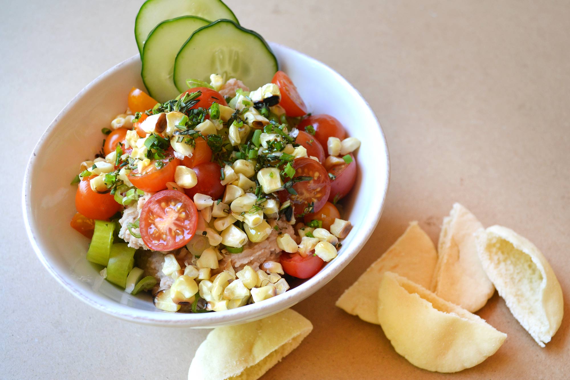 Farm Fresh To You Recipe Herbed Summer Vegetable Bean Dip