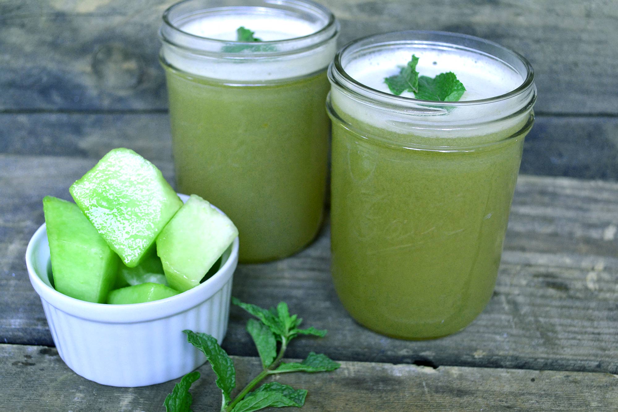 Farm Fresh To You Recipe Melon, Grape, Apple and Mint Juice