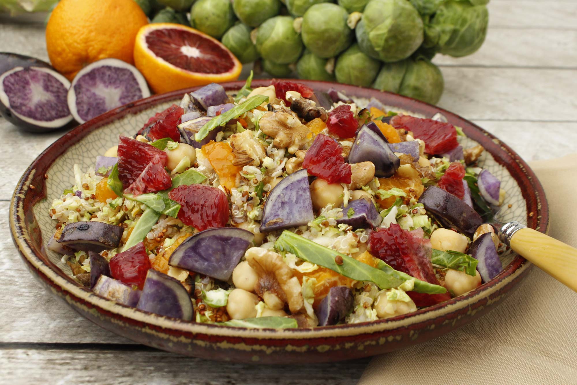 Farm Fresh To You Recipe Warm Quinoa & Brussels Sprouts Salad