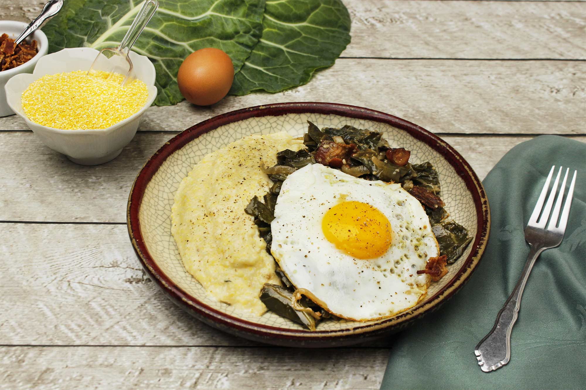 Farm Fresh To You Recipe Collard Greens with Polenta