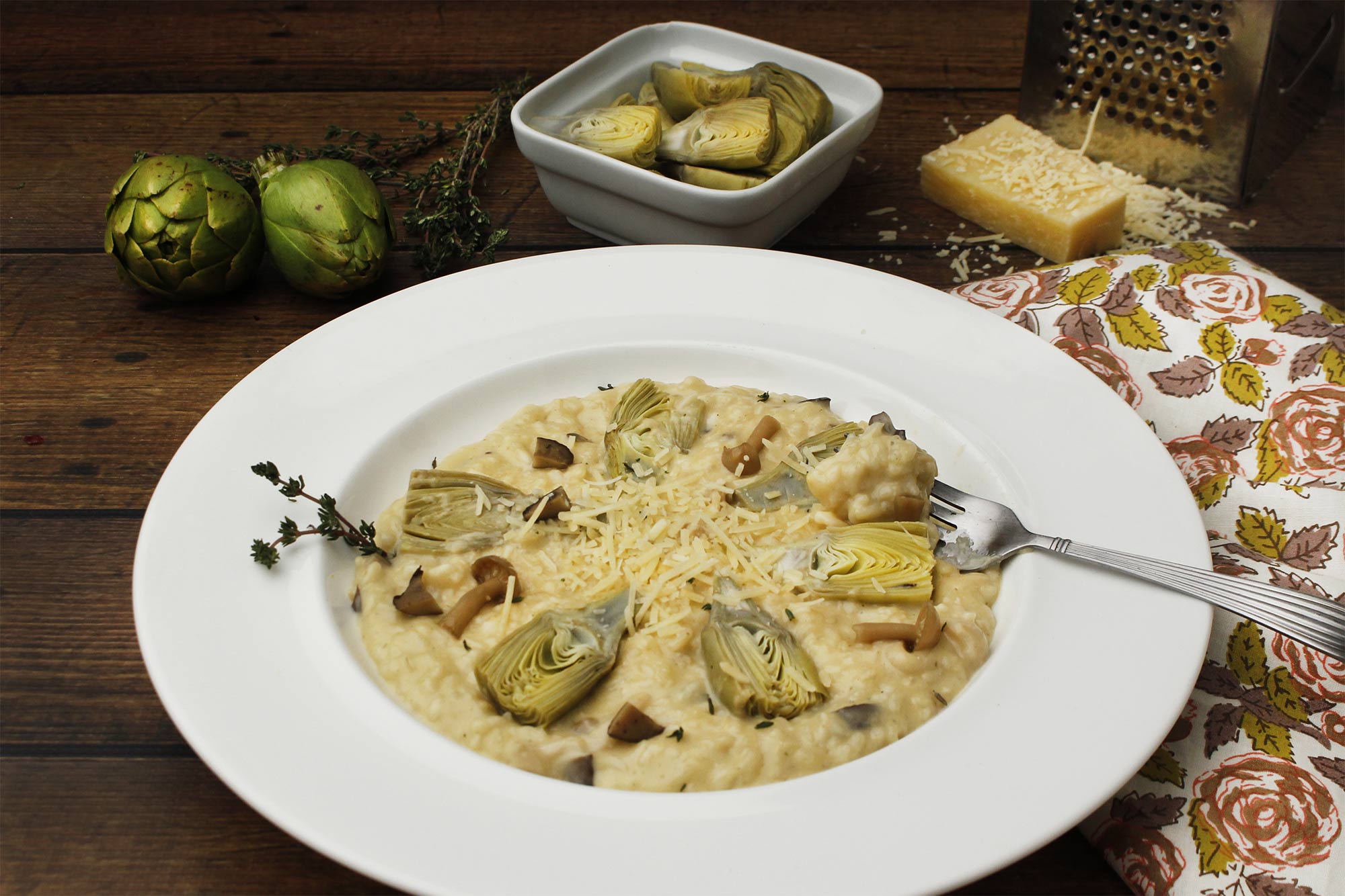 Farm Fresh To You Recipe Baby Artichoke and Mushroom Risotto