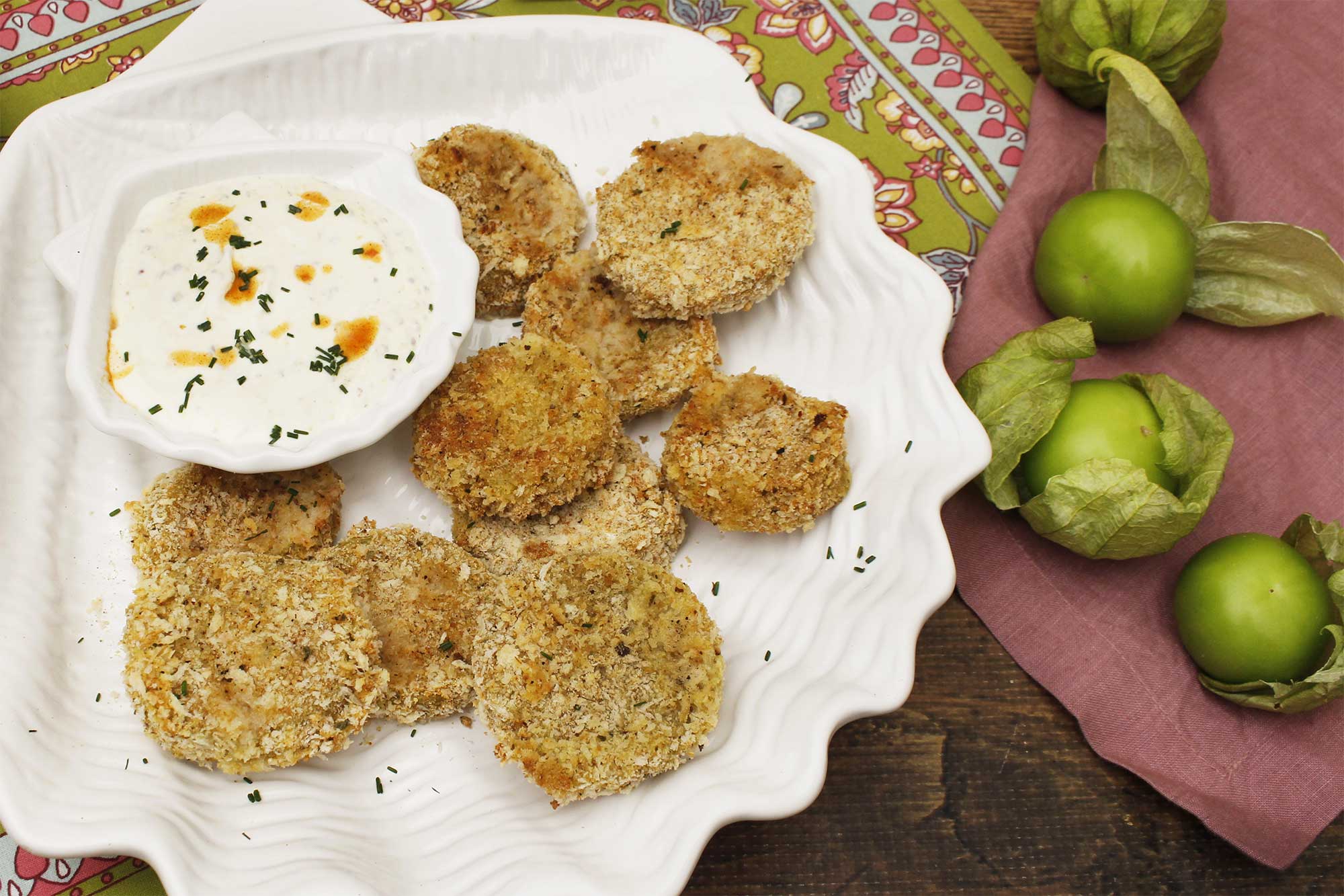 Full Circle Recipe OvenFried Tomatillos