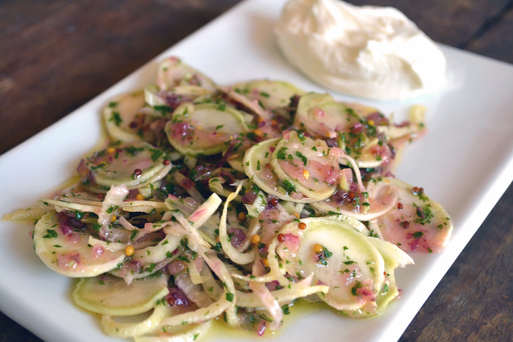 Full Circle Recipe Fennel Salad with Mint Vinaigrette