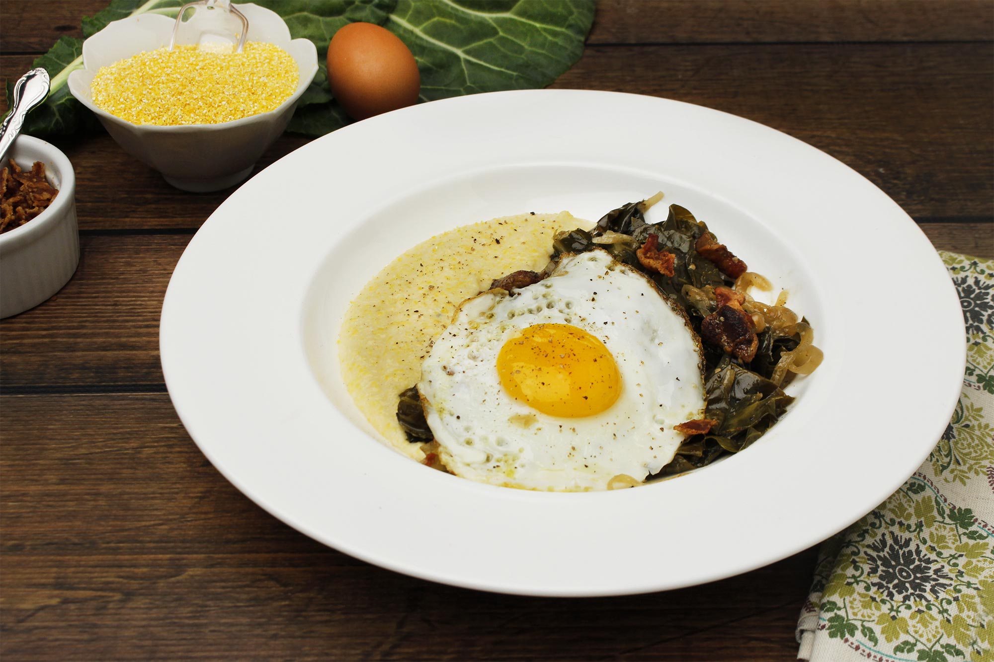 Full Circle Recipe Collard Greens with Polenta