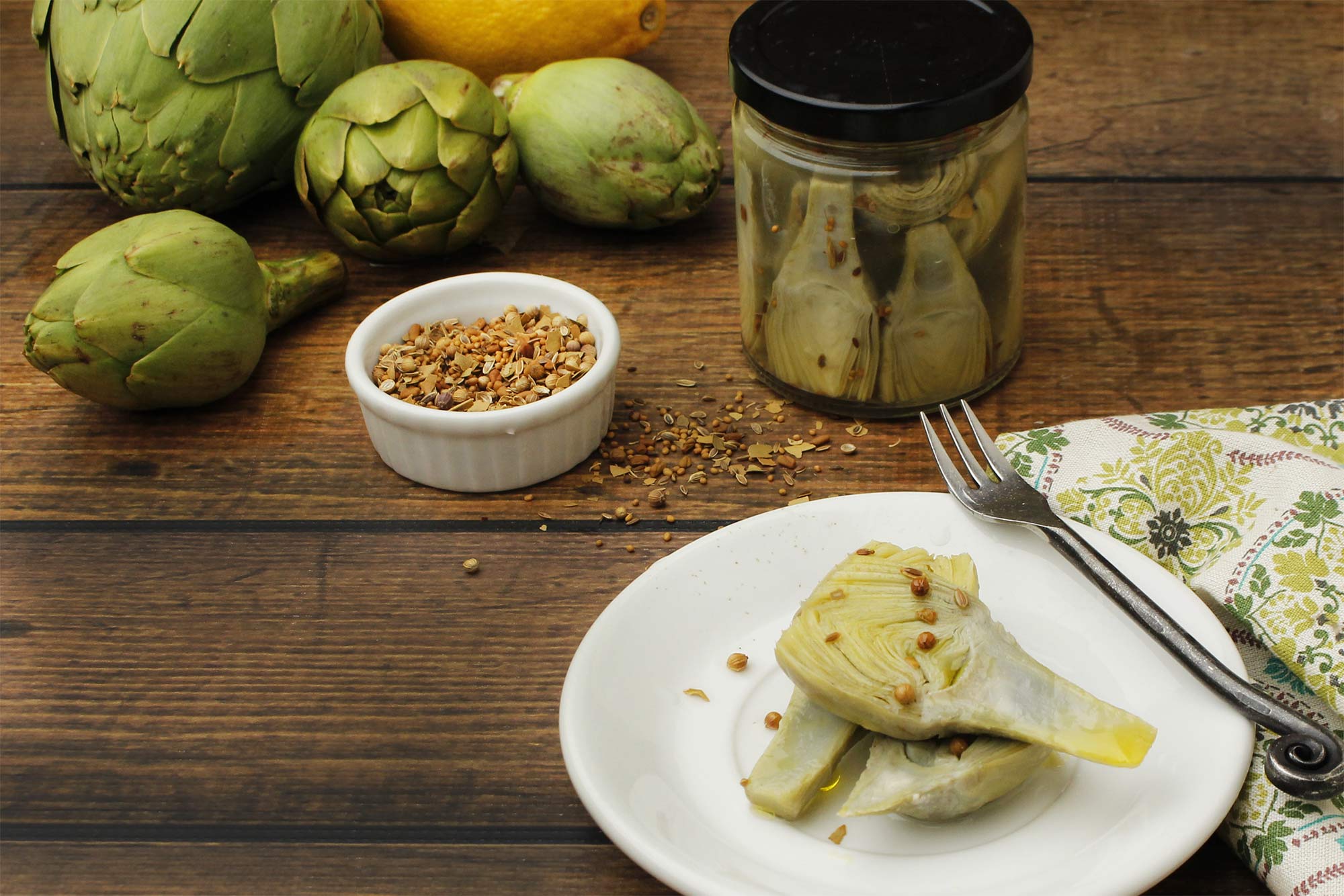 Full Circle Recipe DIY Pickled Artichokes