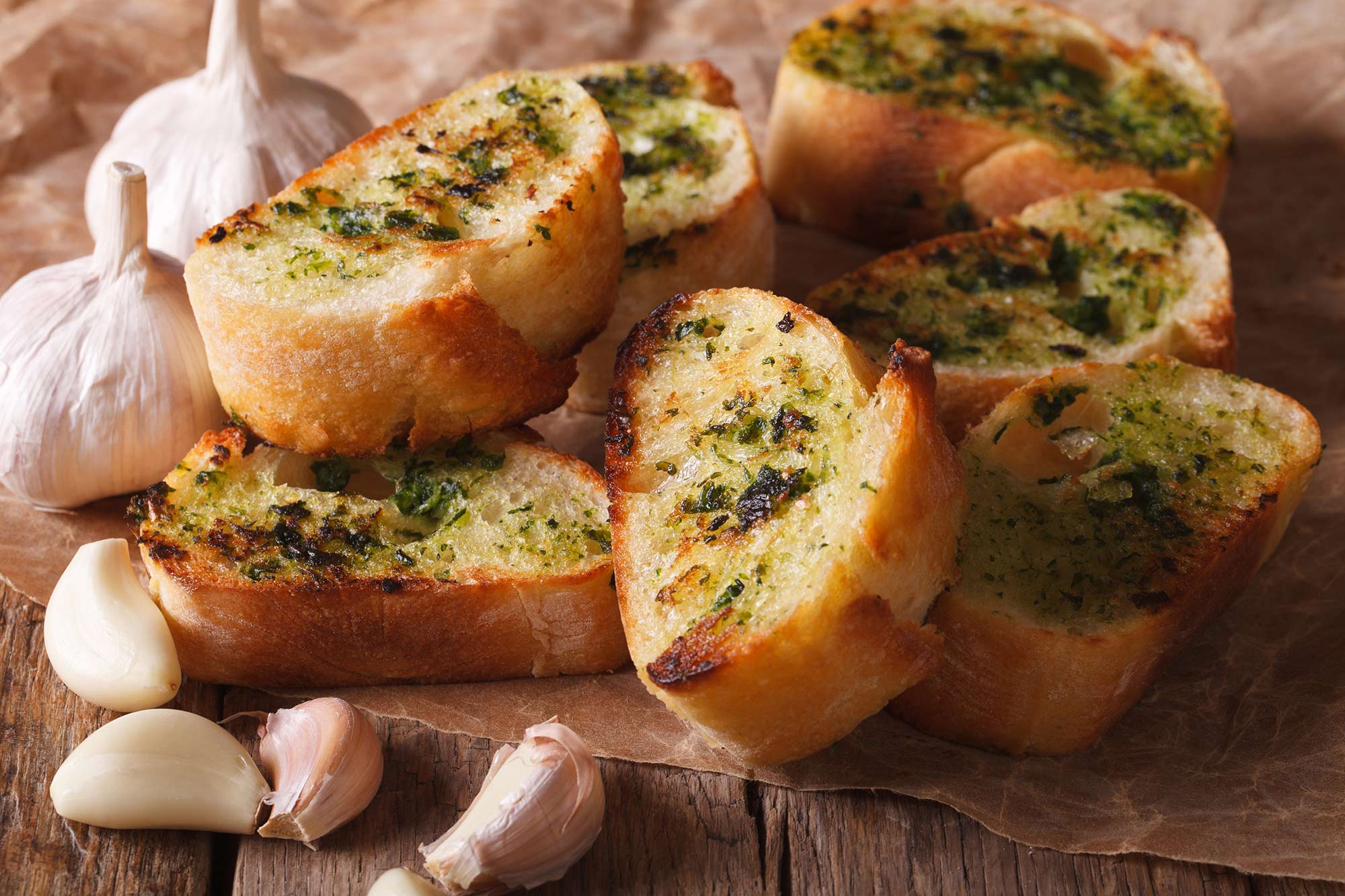 Full Circle Recipe Crusty Garlic and Herb Bread