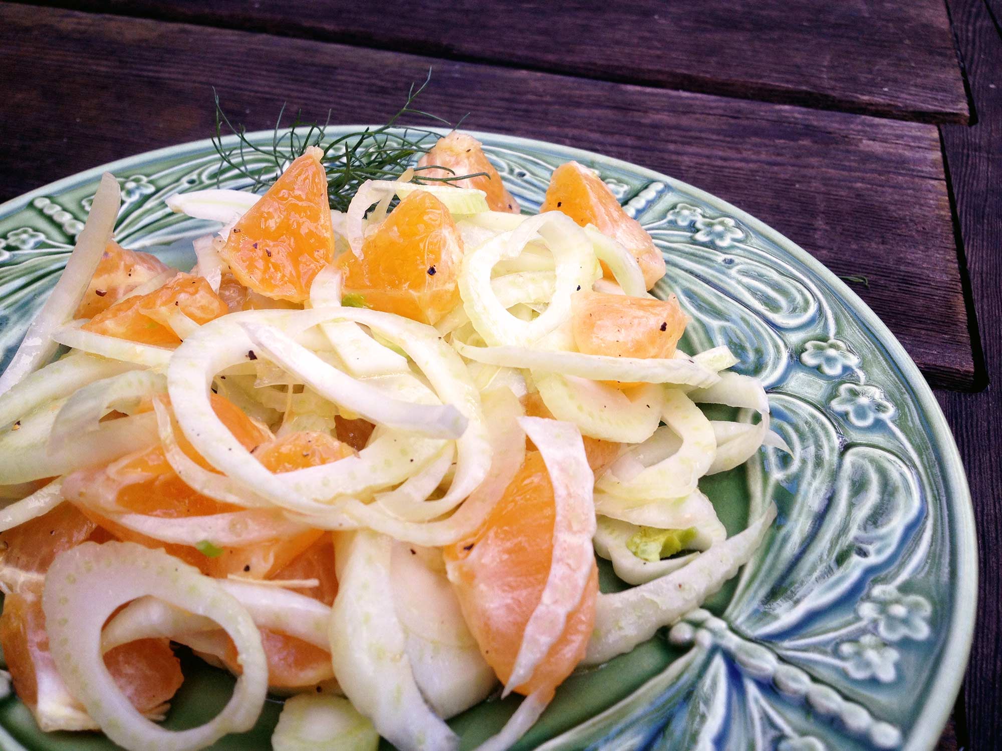 Full Circle Recipe Fennel and Mandarin Salad