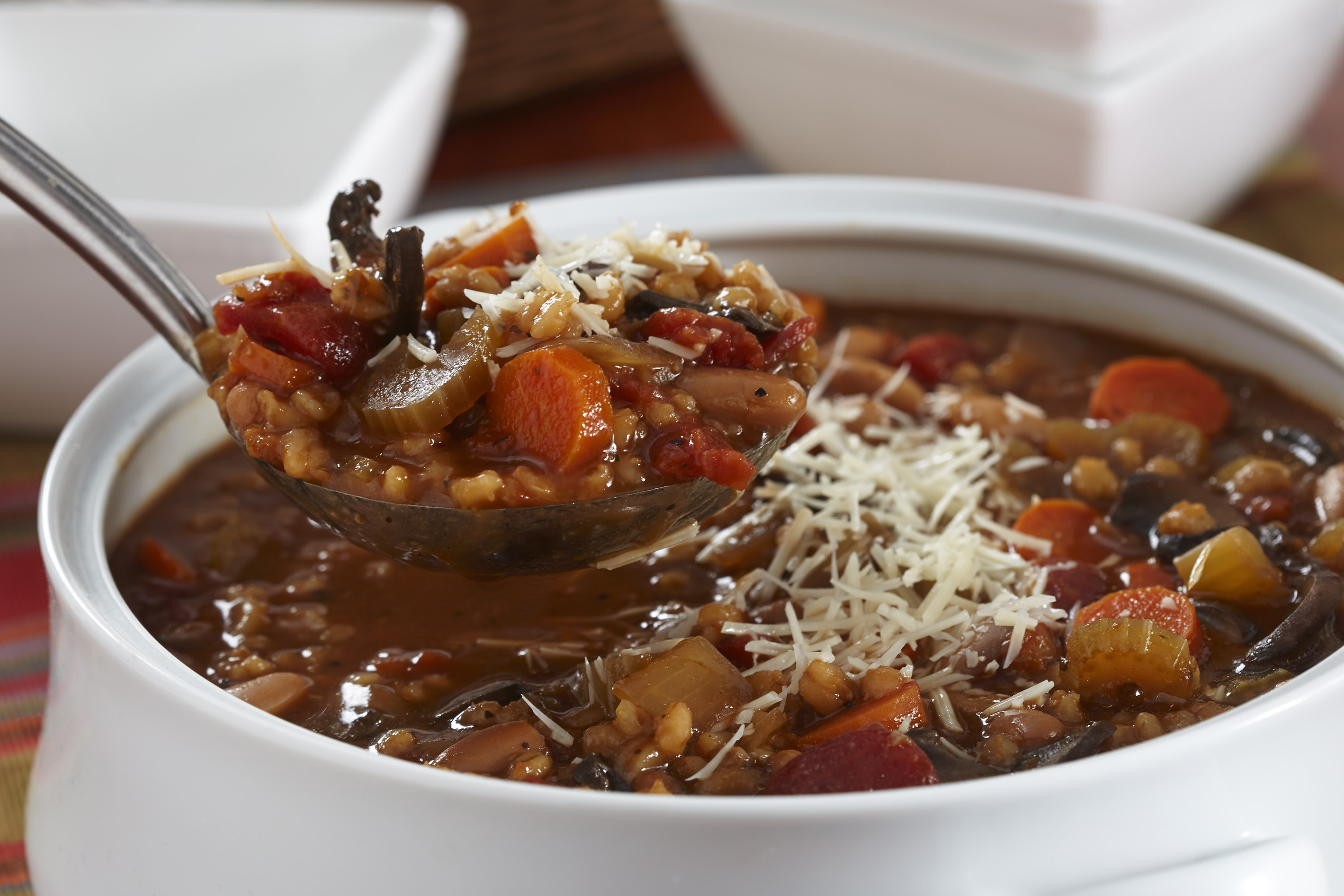 SlowCooker Bean and Barley Soup My Food and Family