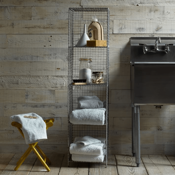 Industrial Bathroom Shelf Unit Rispa