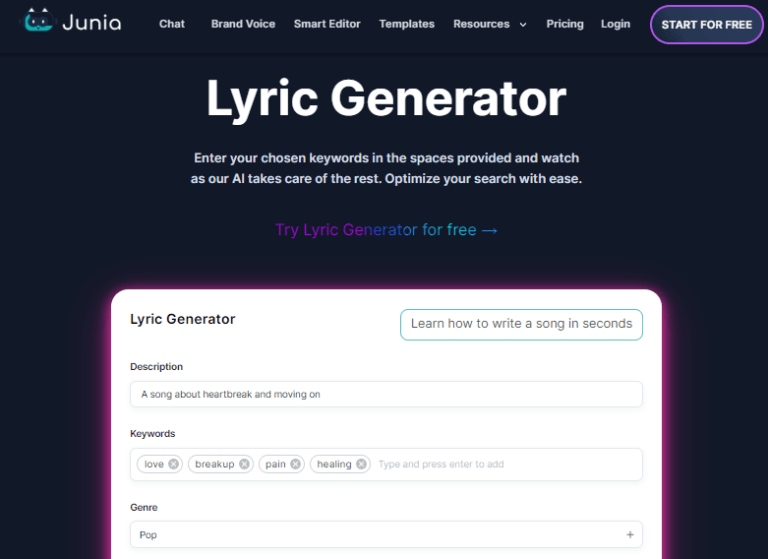 7 Best AI Lyrics Generators 2024 (1 Song Generator)