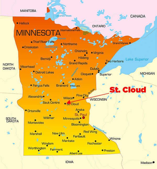 Saint Cloud Minnesota Map City of St Cloud Don Robinson Mitsubishi Saint Cloud, MN