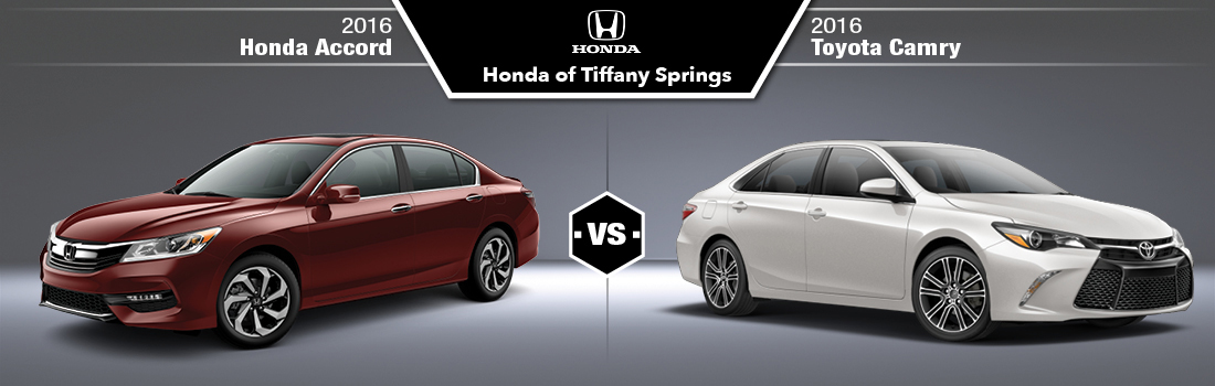 2016 Toyota Camry Vs. Honda Accord in Kansas City, MO Honda of