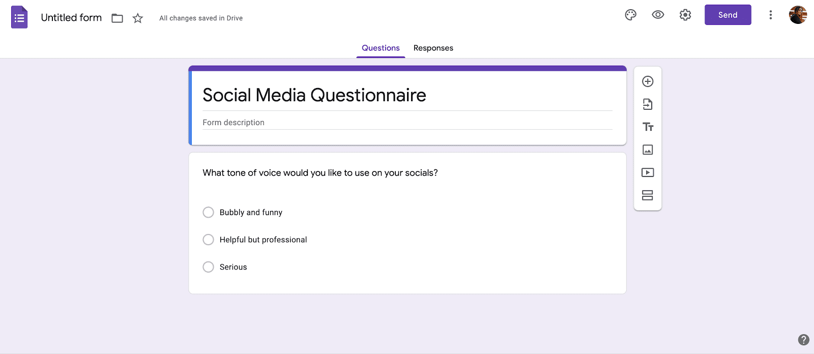 How to create a social media questionnaire to onboard clients