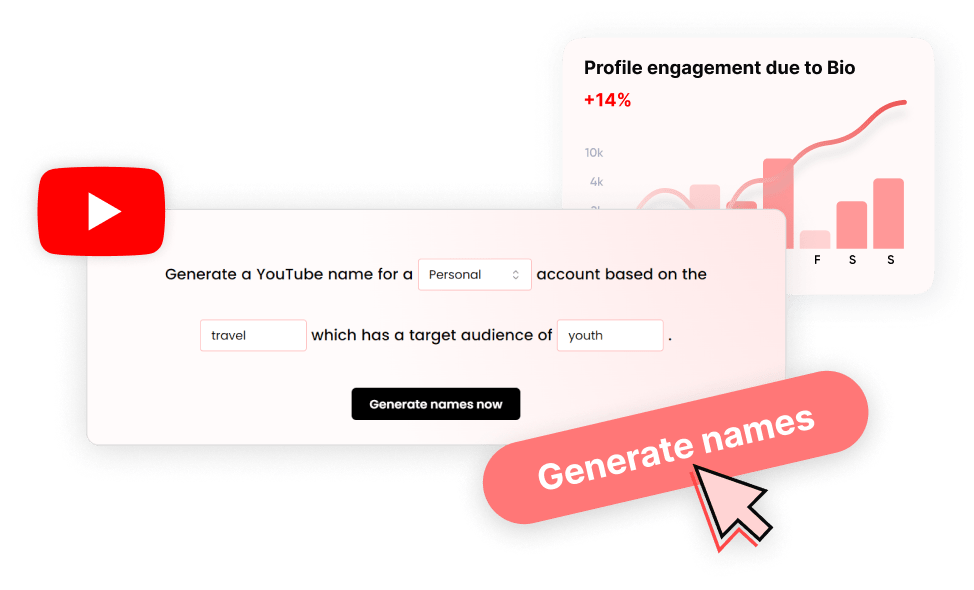 Best YouTube name generator 100 Free ContentStudio