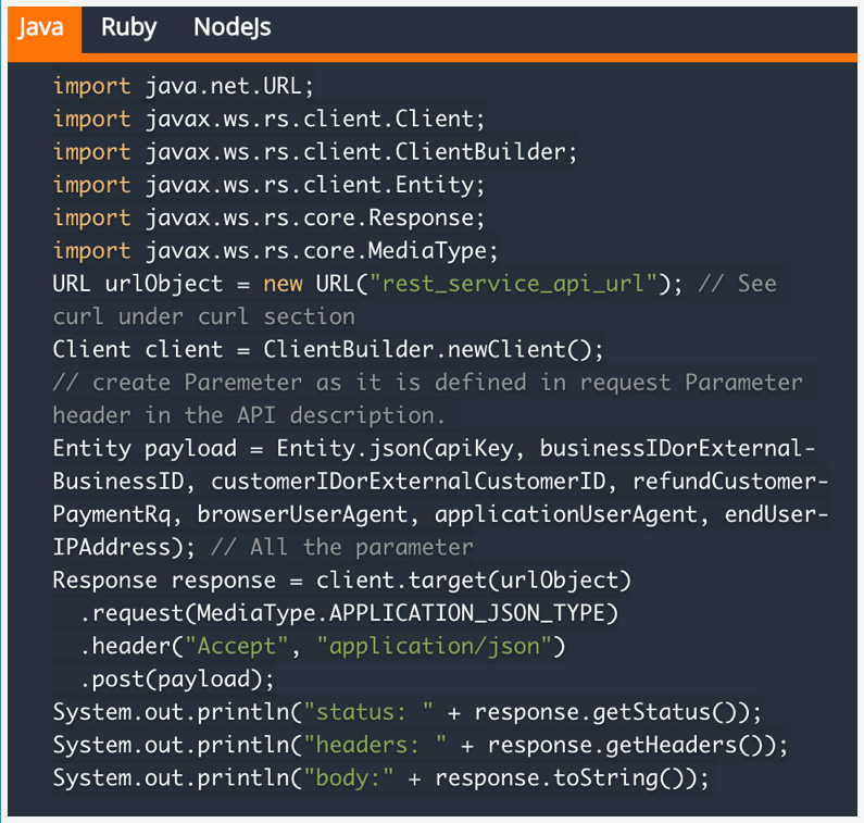 Fiserv EMEA API docs
