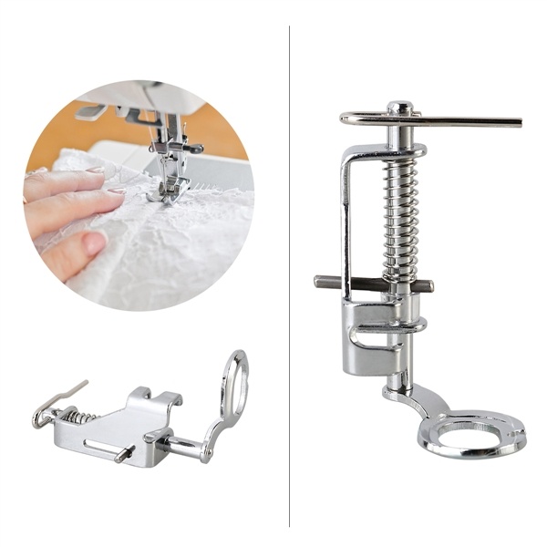 Machine à broder Argent Portable Free Motion Metal Quilting Piedde