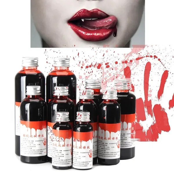 Fake Blood Bleeding Plasma Edible Artificial Realistic Blood Film Props