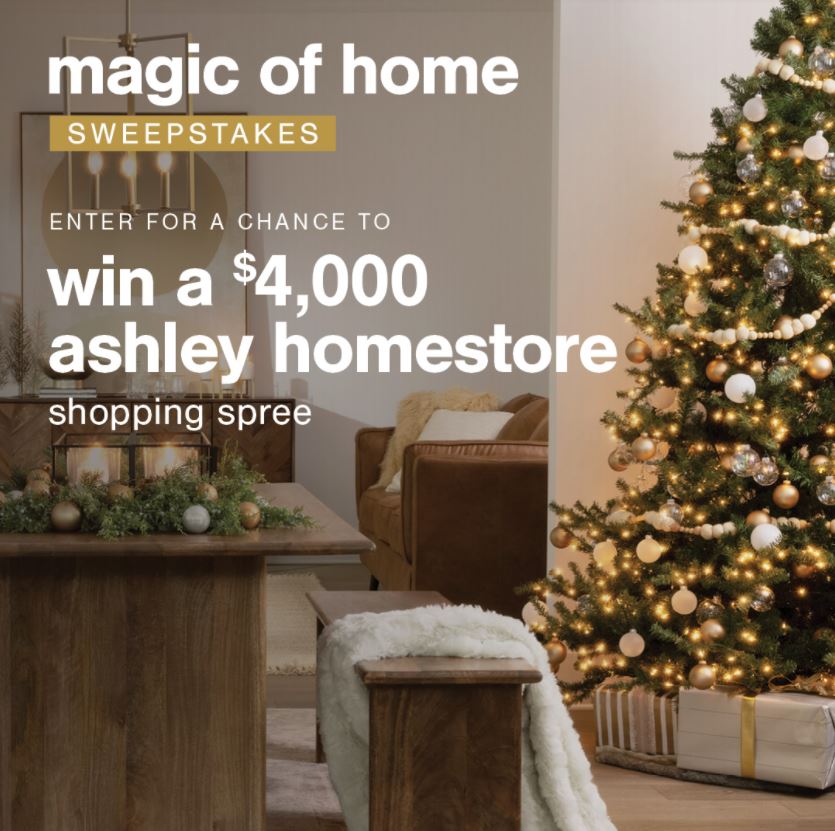 Ashley Magic of Home Contest Win a 4,000 Ashley HomeStore Gift Card