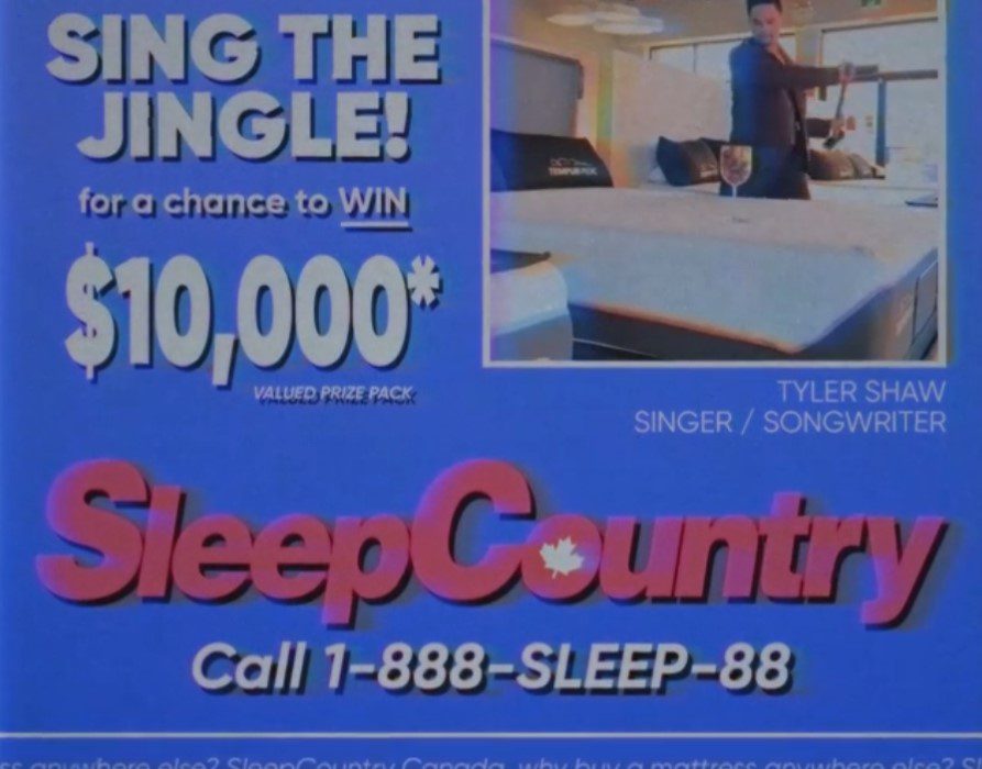 Sleep Country Jingle Contest Win a 10,000 TempurPedic prize pack