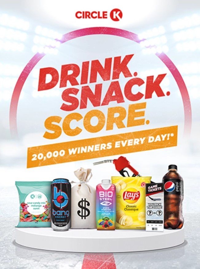 Circle K Drink Snack Score Contest 2022 Win game consoles, 1,000 in