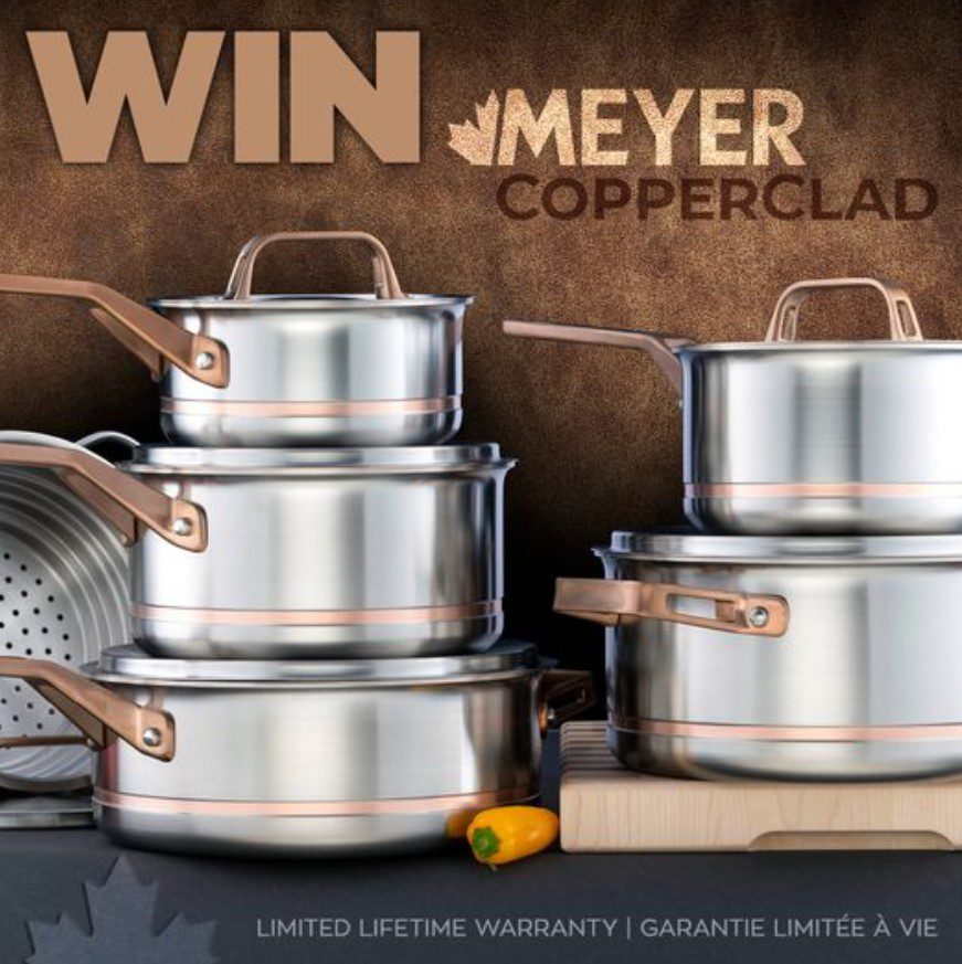 MEYER Contest Win a 12piece Meyer CopperClad Cookware set Contests