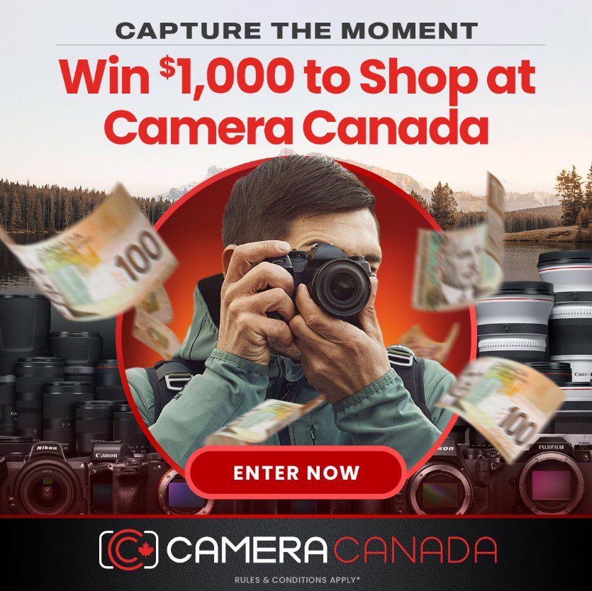 Win 1,000 to shop at Camera Canada Contests in Canada