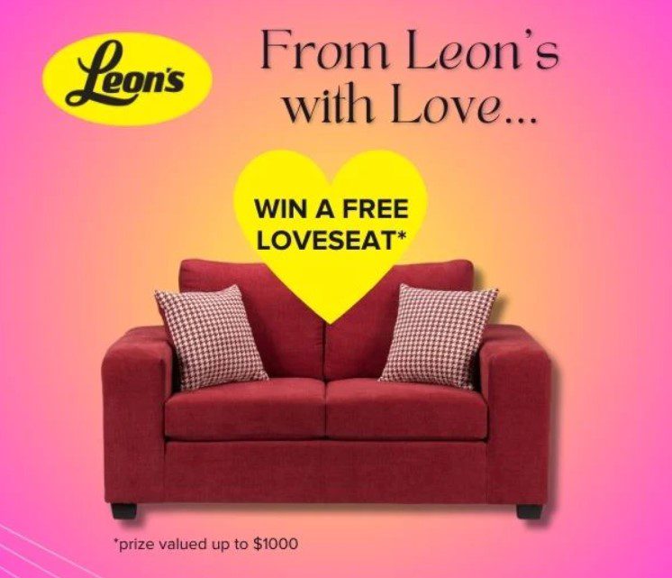 Leon's Contest Win a FREE Loveseat of your choice Contests in Canada