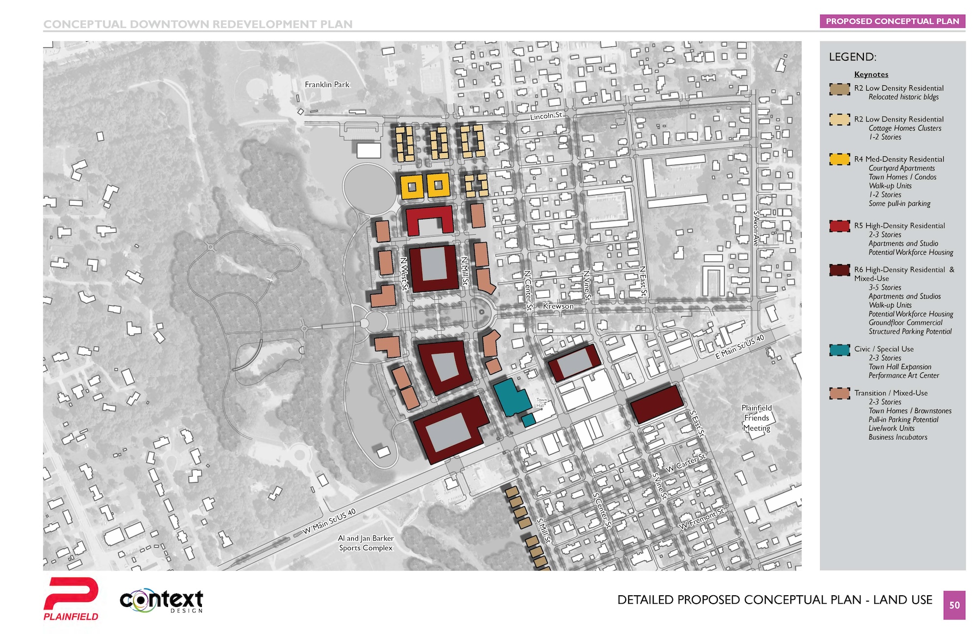 Plainfield Downtown Redevelopment Plan Context Design