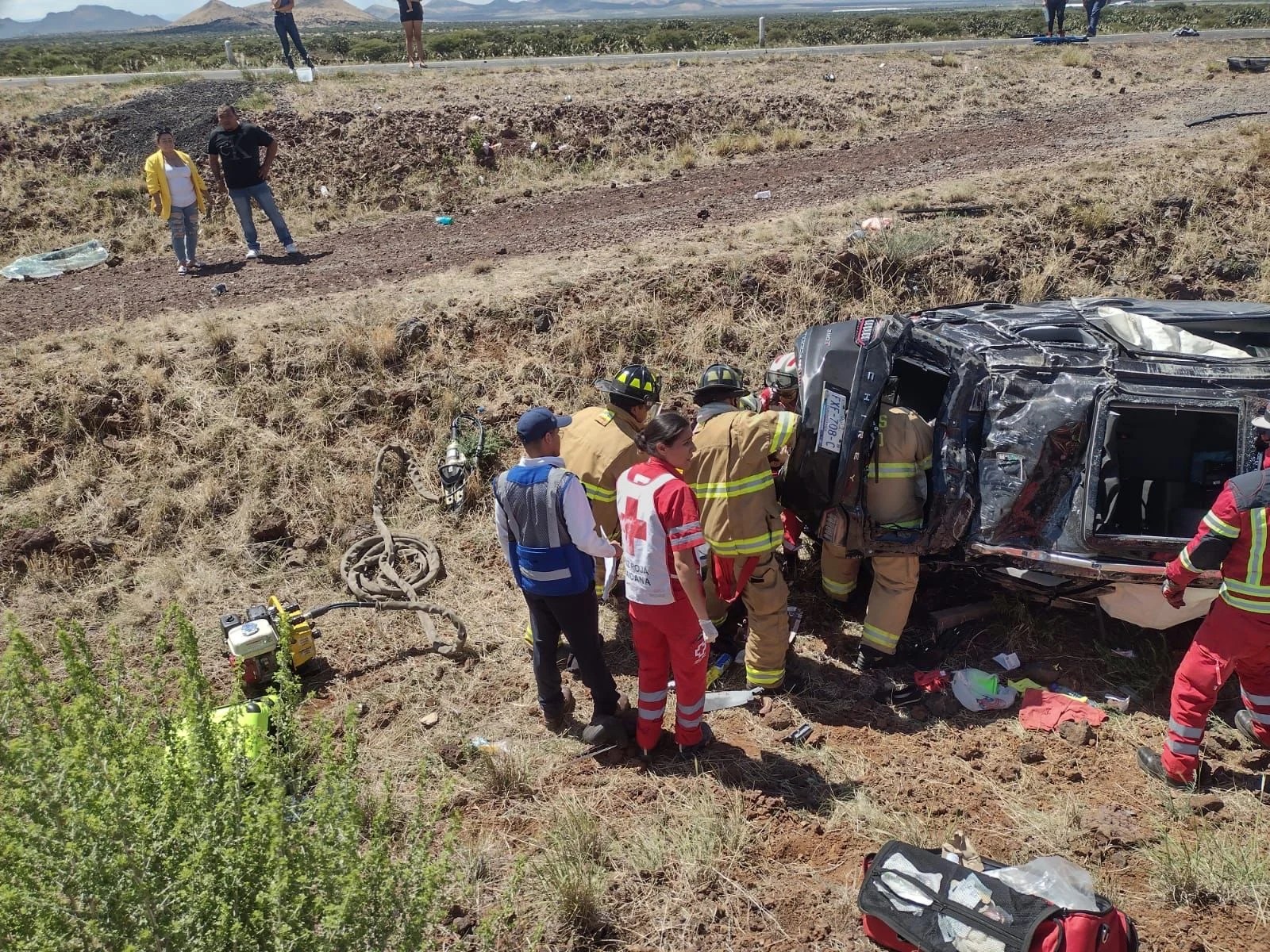 Volcadura en autopista Durango Torreón deja dos fallecidas Contexto
