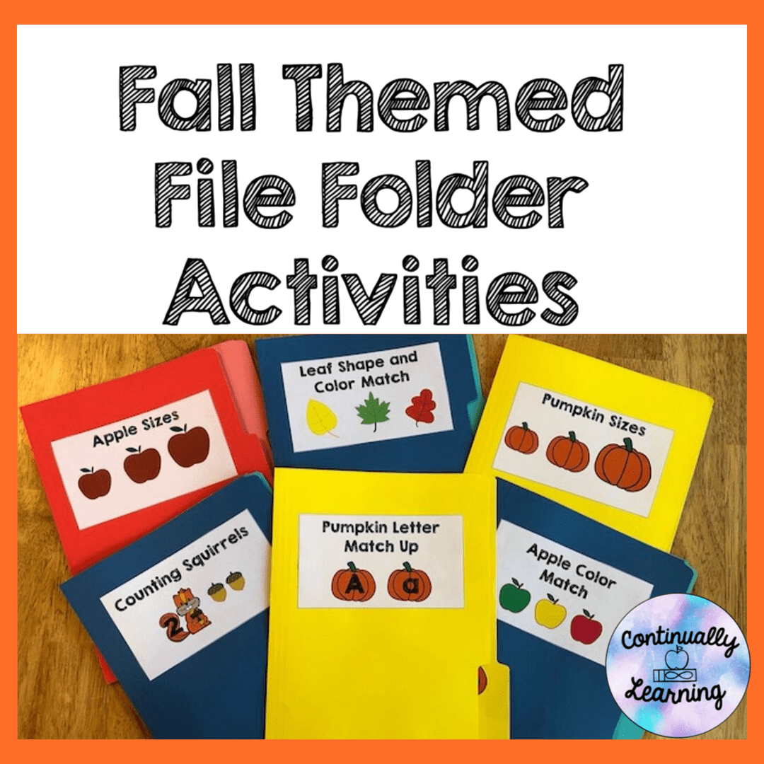 Fall File Folder Activities Continually Learning