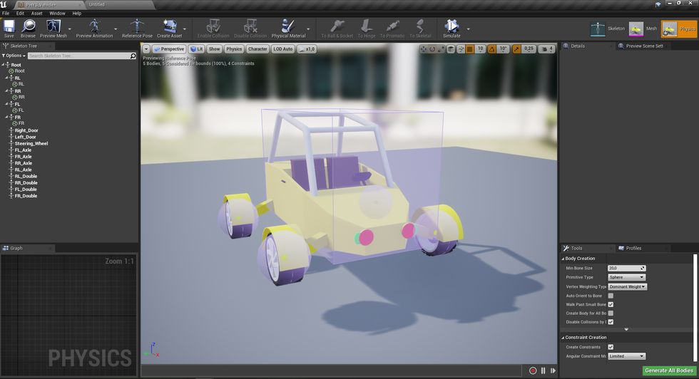 Setting up basic vehicle in Unreal Engine 4 [Part 6] Low