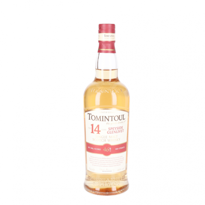 Tomintoul Whisky Speyside Glenlivet Aged 14 Years in Tube Contrademn