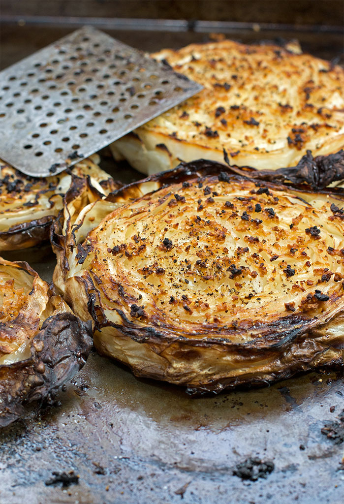 Roasted Cabbage with Garlic Contrary Cook Diabetes Blog