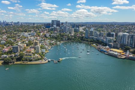 Aerial Photography McMahons Point Ferry, Lavender Bay Airview Online