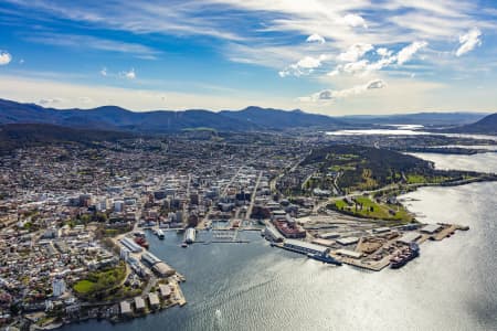 Aerial Photography Hobart CBD Tasmania Airview Online