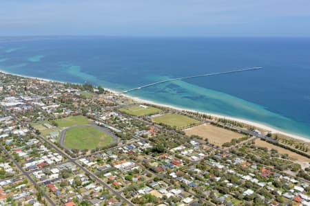 Aerial Photography Busselton Looking West Over Jetty Airview Online