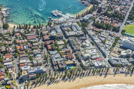 Aerial Photography The Corso Manly Airview Online