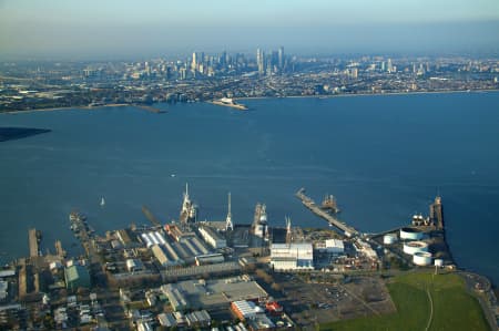 Aerial Photography Williamstown to Melbourne CBD Airview Online