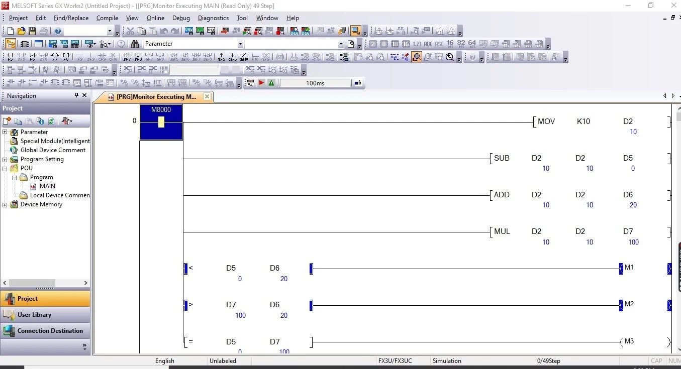 Math and Comparison Commands In Mitsubishi’s FX and Q Series PLCs