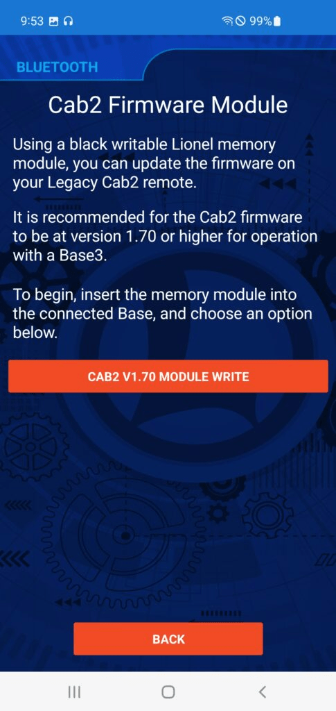 Cab2 Firmware Update – Lionel Power & Control