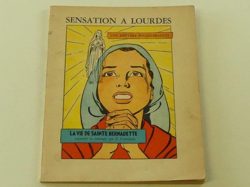 Vintage François Craenhals "Sensation à Lourdes La vie de Sainte