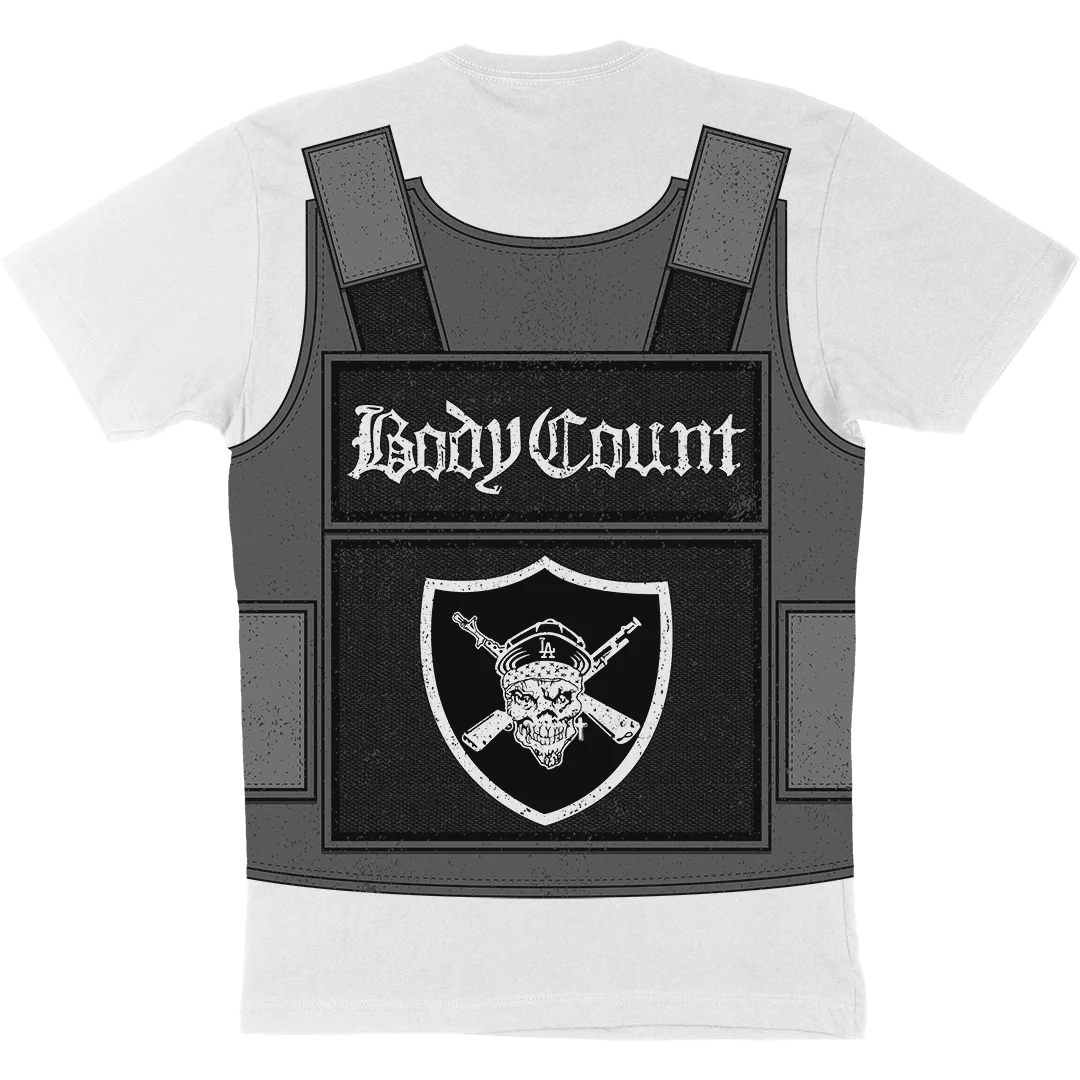 Body Count "Bulletproof Vest" TShirt in White Control Industry