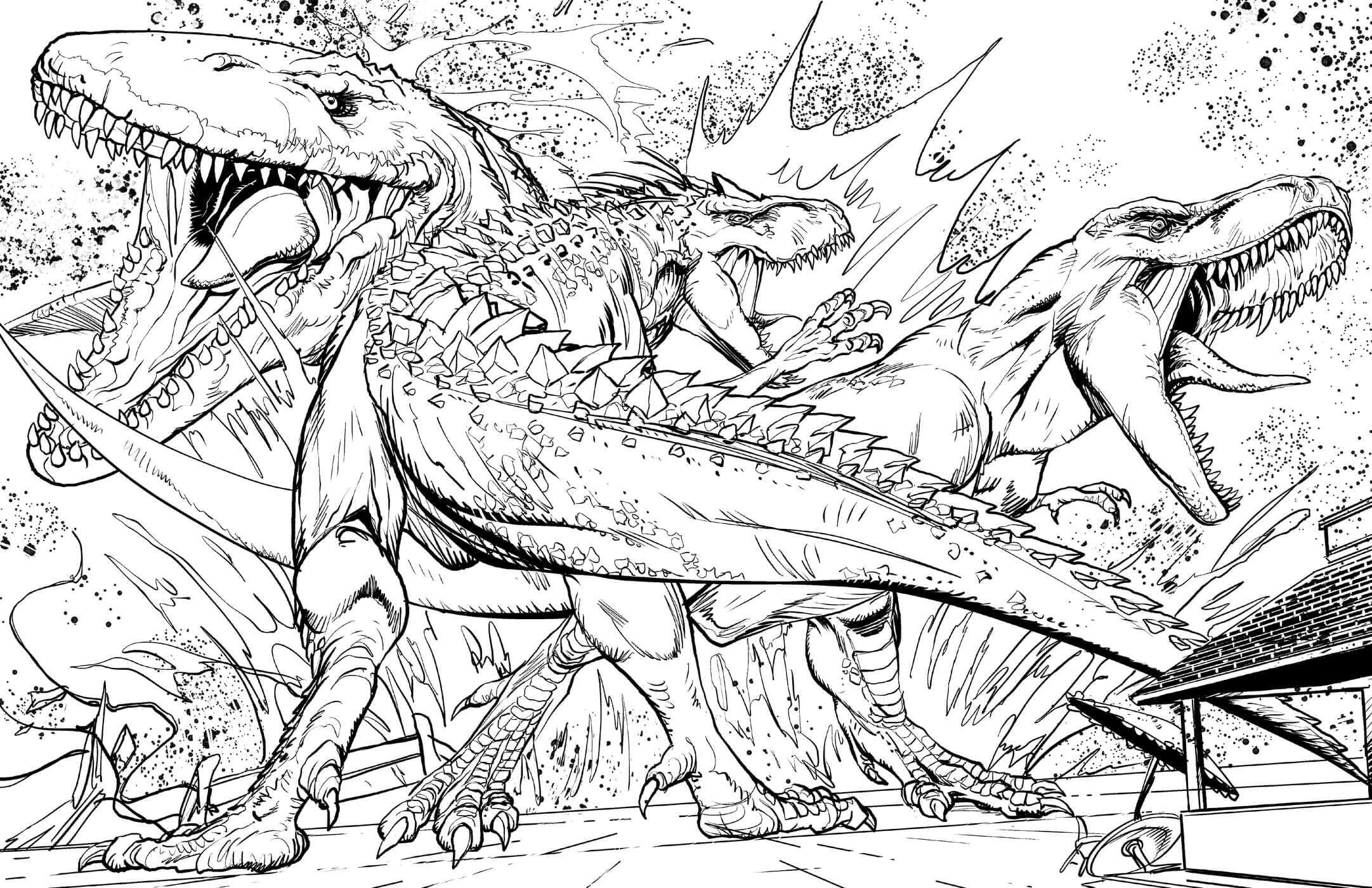 Jurassic Park 4 Coloring Pages