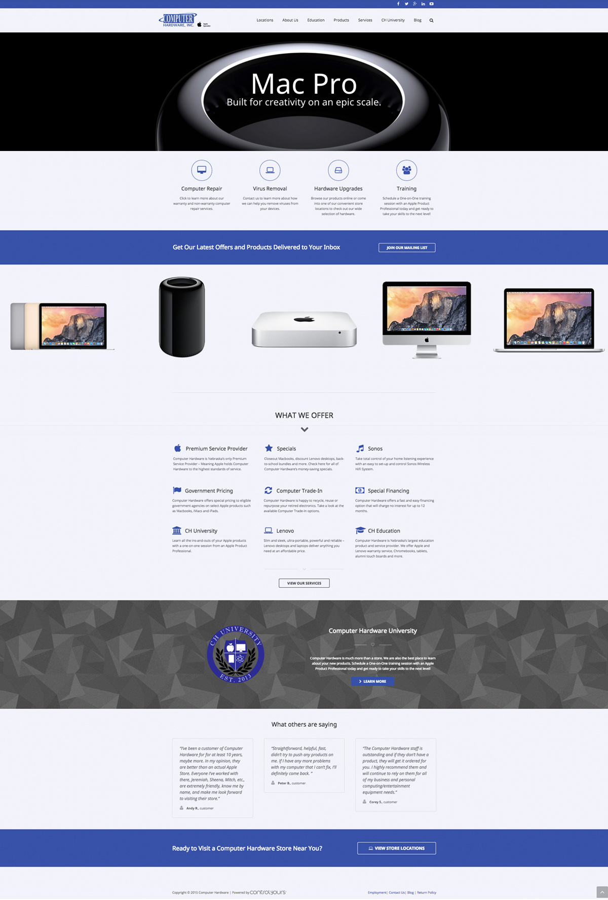 Computer Hardware Inc. Control Yours